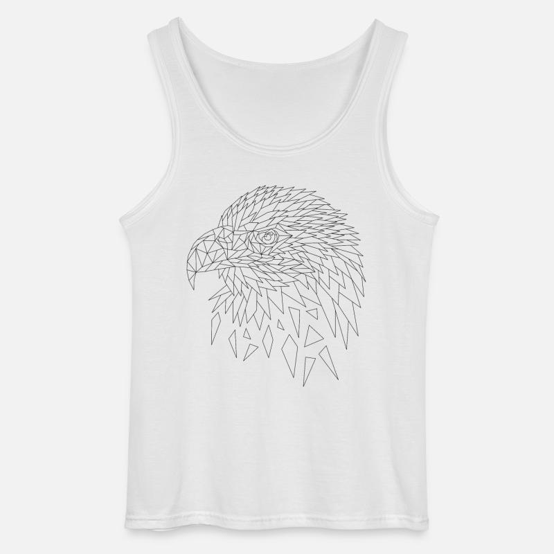 Sea eagle eagle polygons - Gildan Men’s Tank Top - white