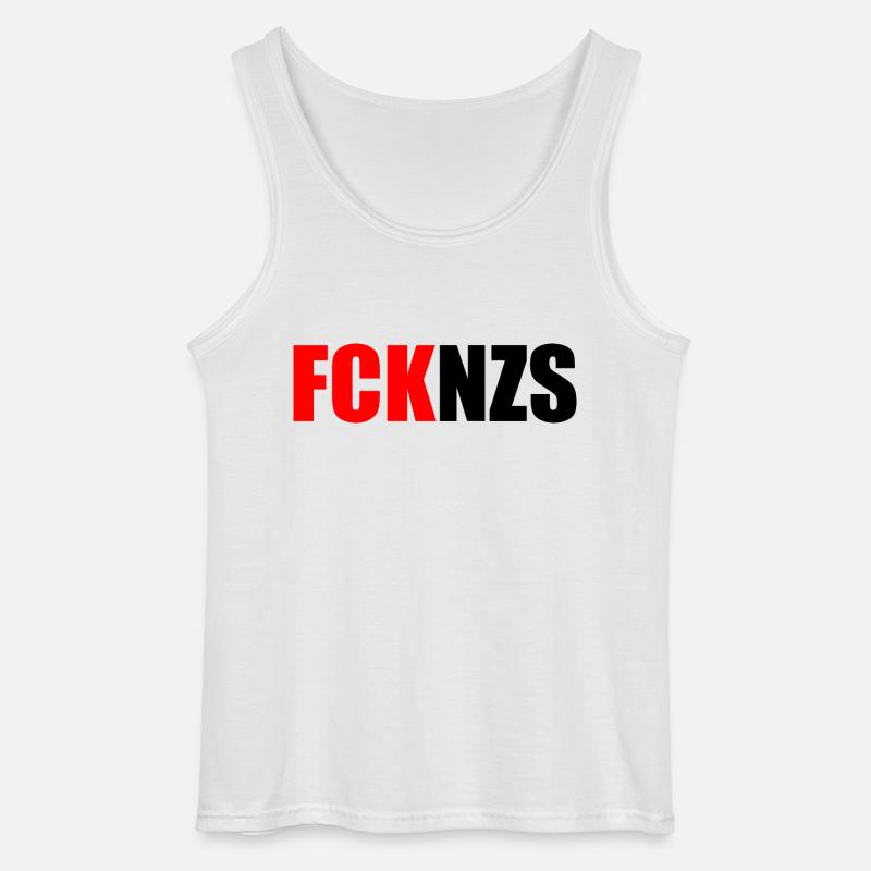 Fck nzs - Gildan Männer Tank Top - Weiß