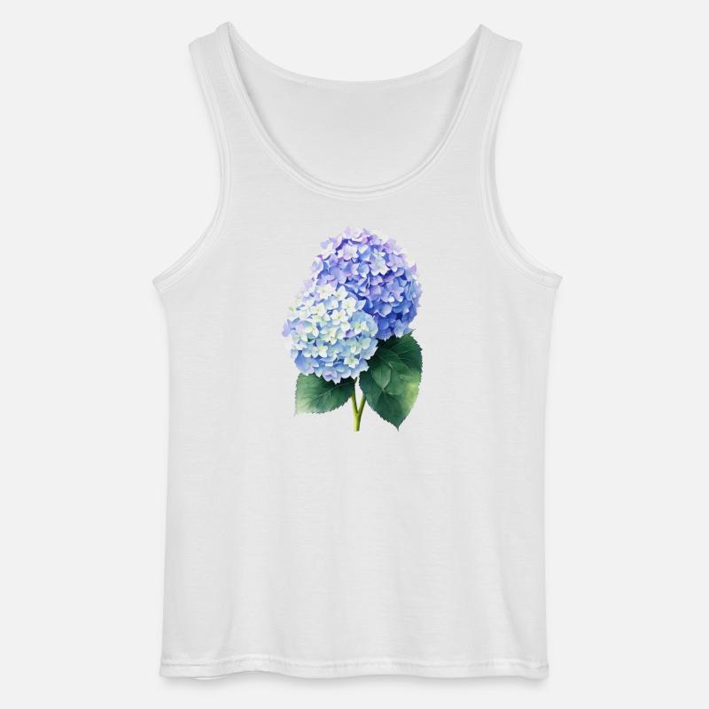 hydrangea - Gildan Männer Tank Top - Weiß