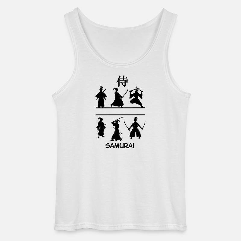 Samurai mit Schwertern - Gildan Männer Tank Top - Weiß