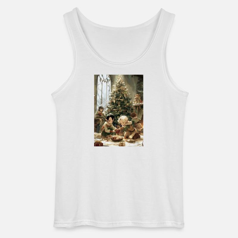 Kinder mit einem Feenbaum - Gildan Männer Tank Top - Weiß