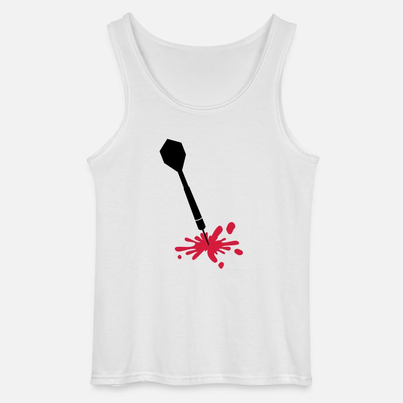 Darts Wound - Gildan Männer Tank Top - Weiß