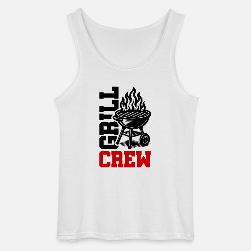 Grill Crew - Gildan Men’s Tank Top - white
