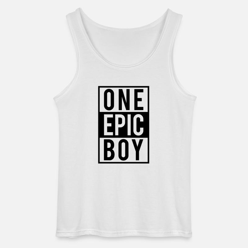 one epic boy - Gildan Männer Tank Top - Weiß