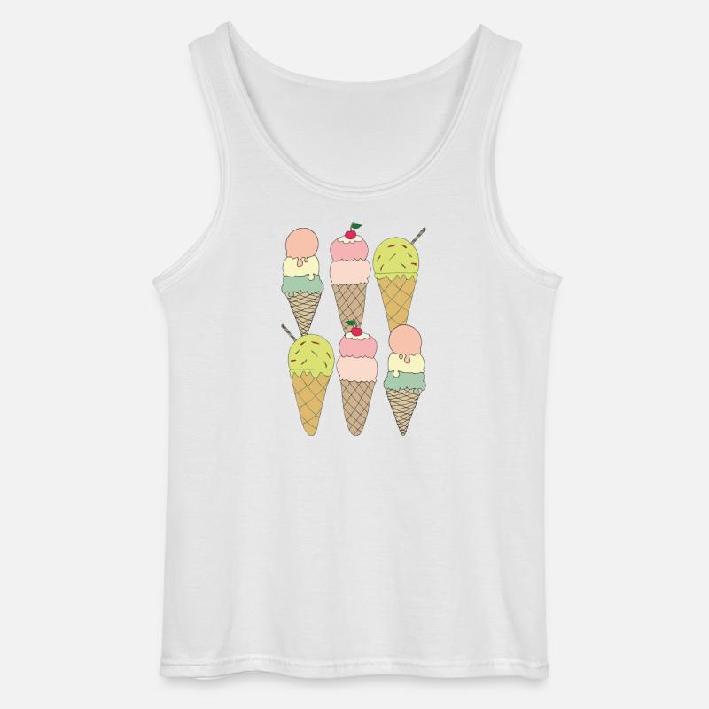 eisvariationen 6fach - Gildan Männer Tank Top - Weiß
