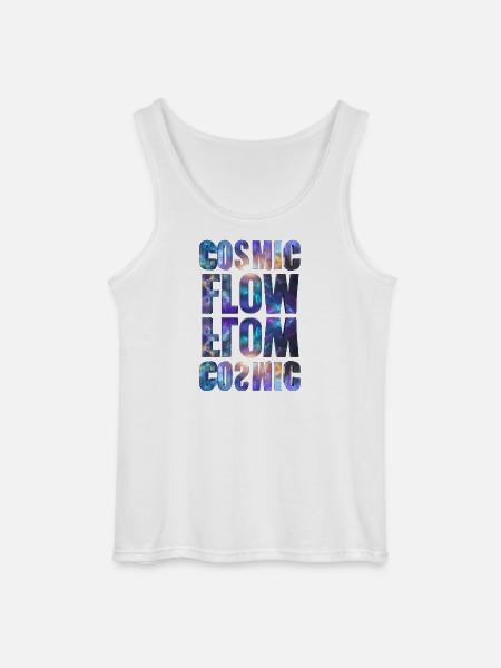 Cosmic Flow – Universe - Gildan Men’s Tank Top - white