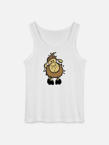 Cute Sheep - Gildan Men’s Tank Top - white