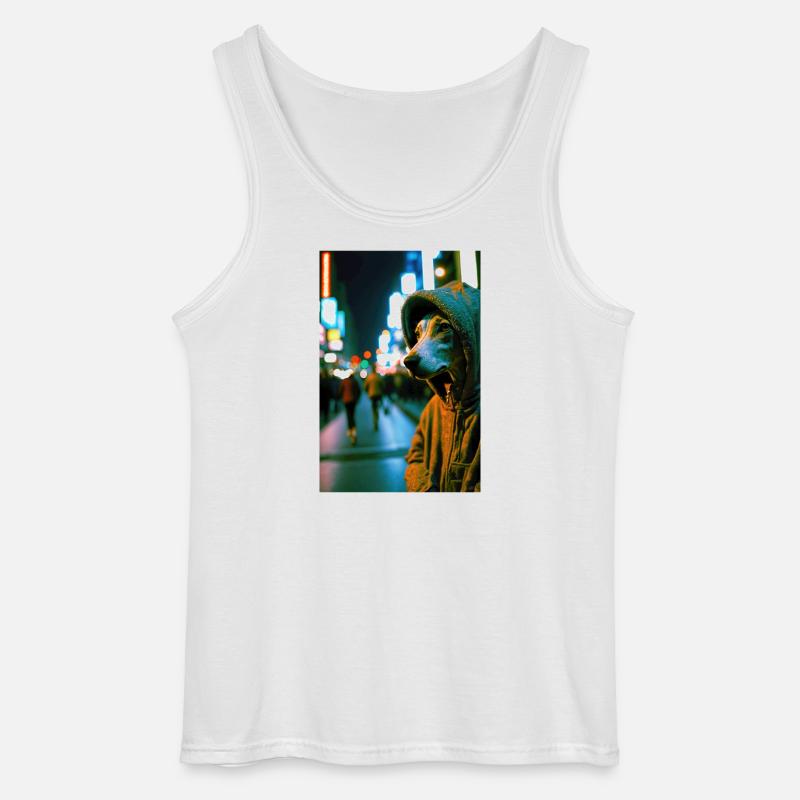 Cyrano auf der Straße 01 - Gildan Männer Tank Top - Weiß