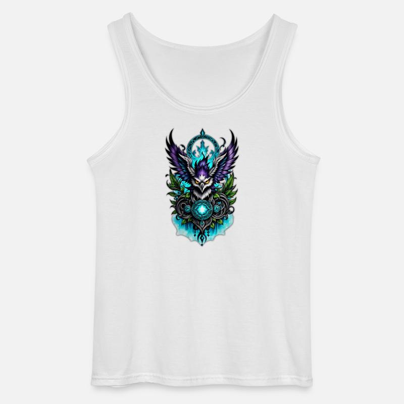 Eule mit magischen Elementen. - Gildan Männer Tank Top - Weiß