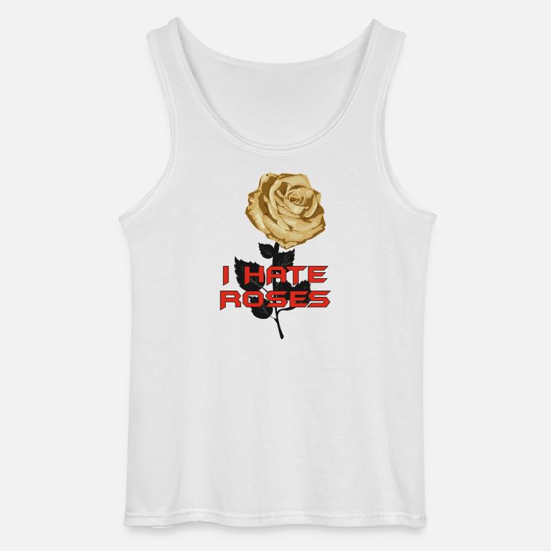 Die Hate Roses - Gildan Männer Tank Top - Weiß