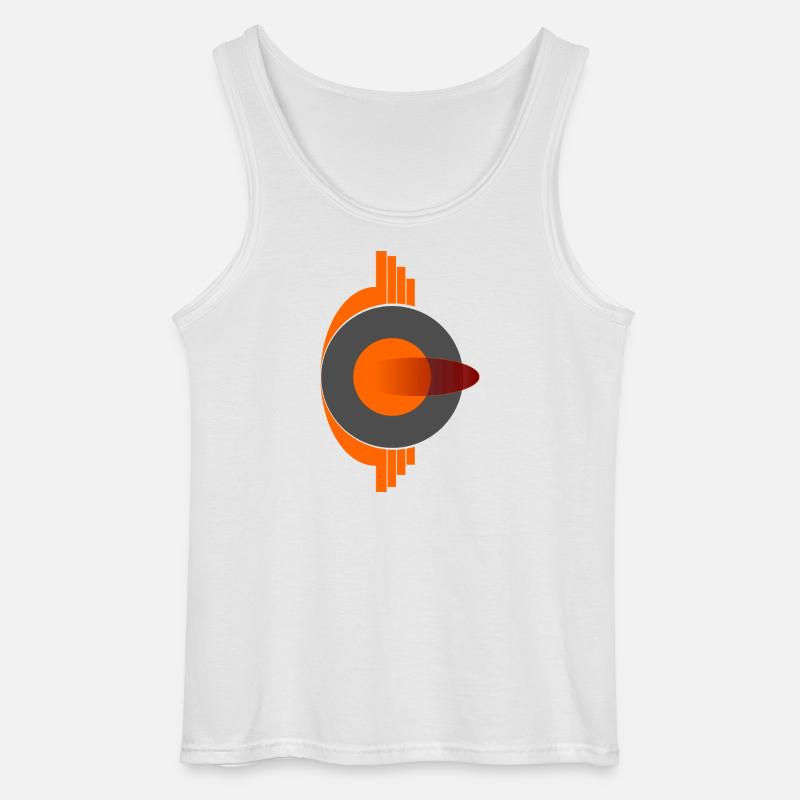 Phoenix Eye Abstraktes Logo - Gildan Männer Tank Top - Weiß