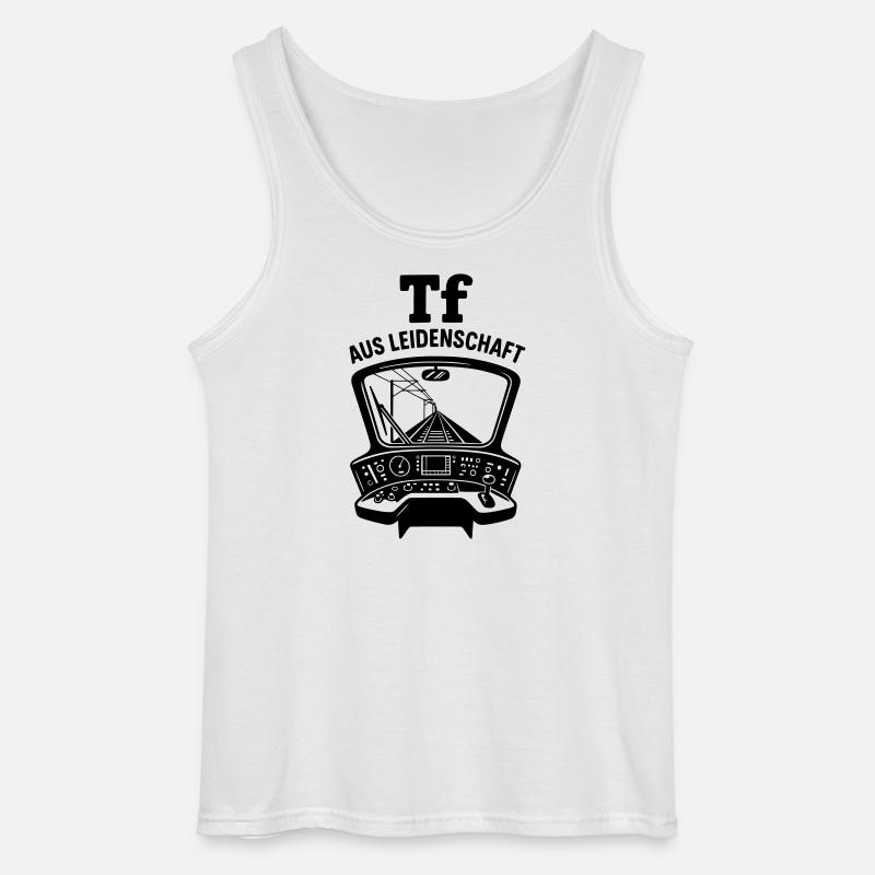 Triebfahrzeugführer Leidenschaft Lokführer - Gildan Männer Tank Top - Weiß