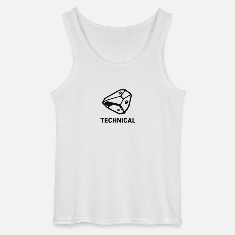 Technikal Boulder - Gildan Männer Tank Top - Weiß