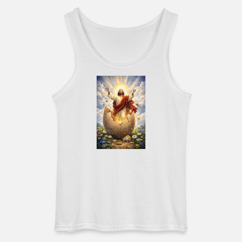 Auferstehung aus Eierbruch - Gildan Männer Tank Top - Weiß