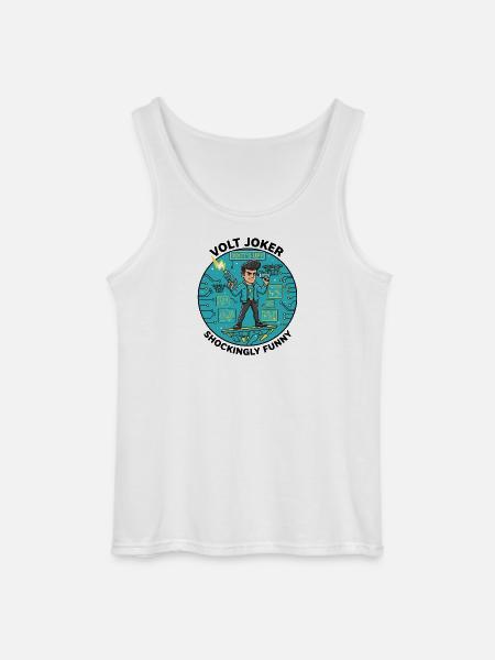 Watt's Up Electronic Hero - Gildan Men’s Tank Top - white