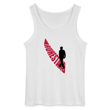 ruhestand - Gildan Männer Tank Top - Weiß - Vorne - AI Model Male 185 dark (185cm)
