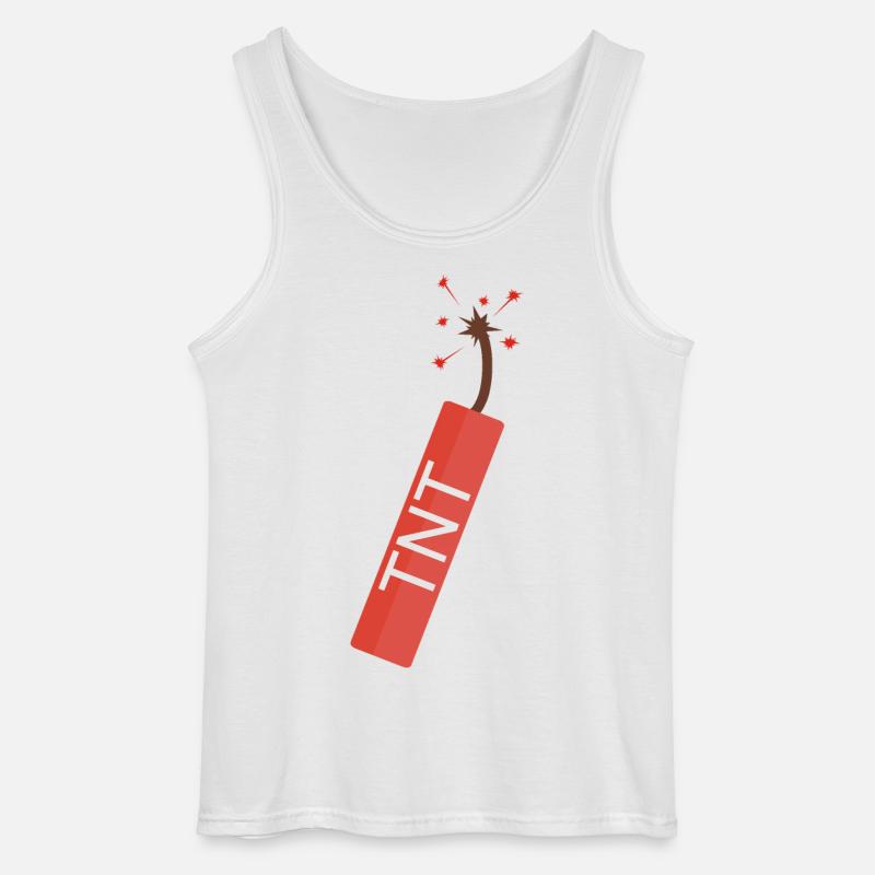 TNT Dynamit Stange - Gildan Männer Tank Top - Weiß