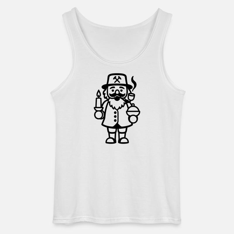 Räuchermann Räuchermännchen Weihnachten - Gildan Männer Tank Top - Weiß
