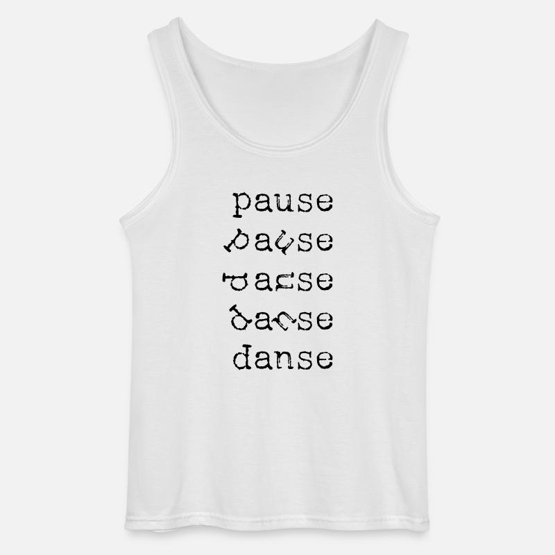 TANZPAUSE - Gildan Männer Tank Top - Weiß