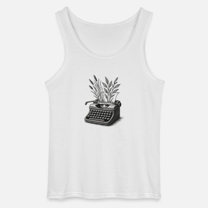 Lebendige Briefe - Gildan Männer Tank Top - Weiß