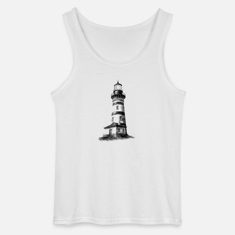 Leuchtturm Design zur selbstgestaltung - Gildan Männer Tank Top - Weiß