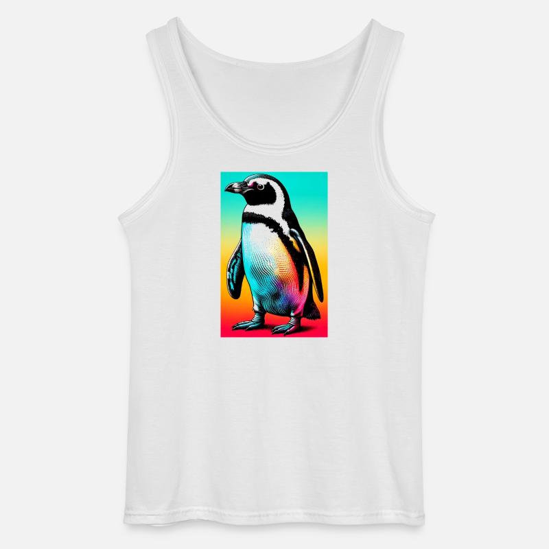 Pinguin - Gildan Männer Tank Top - Weiß