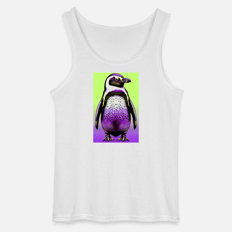 Pinguin - Gildan Männer Tank Top - Weiß