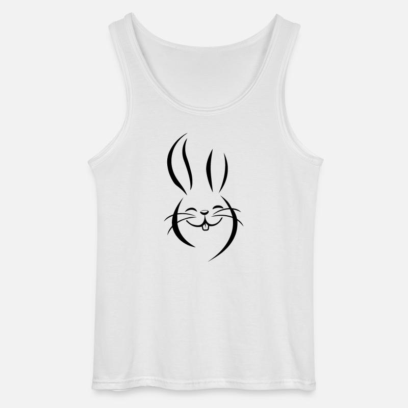 Rabbit Rabbit - Gildan Men’s Tank Top - white