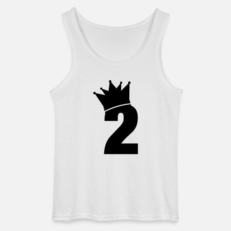 2_krone_f1 - Gildan Männer Tank Top - Weiß