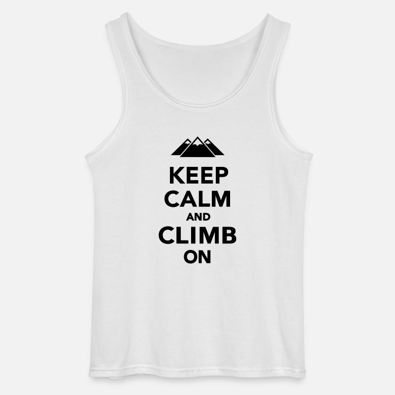 Klettern - Gildan Männer Tank Top - Weiß