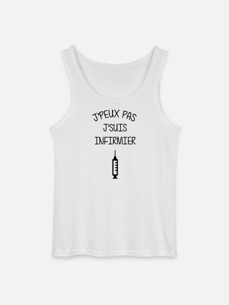 Nurse PKrankenschwester Infirmier Infirmière - Gildan Men’s Tank Top - white