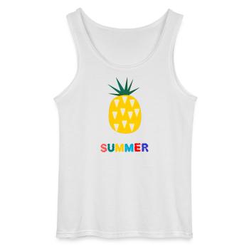 FEIERTAG. FROHE FEIERTAGE. GELIEBTE. MEISTER. LEHRER - Gildan Männer Tank Top - Weiß - Vorne - AI Model Male 185 dark (185cm)