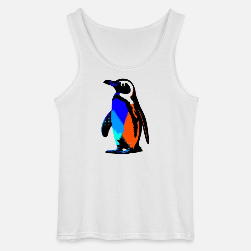 Pinguin - Gildan Männer Tank Top - Weiß