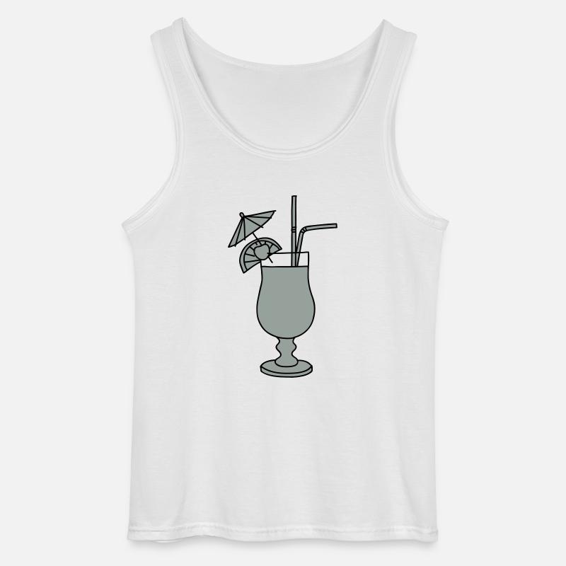 Cocktail 2 - Gildan Männer Tank Top - Weiß
