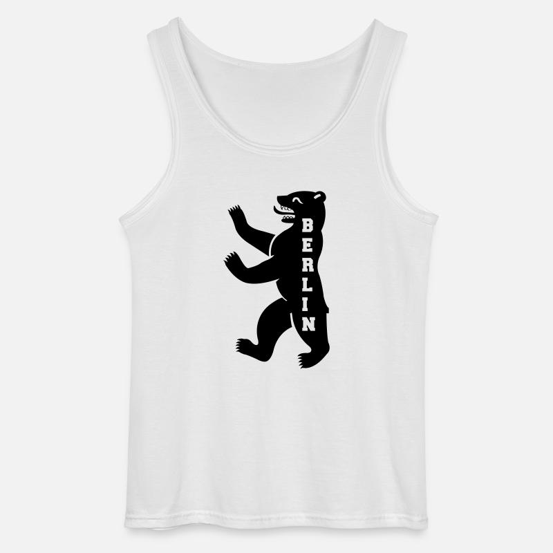 berlin - Gildan Männer Tank Top - Weiß