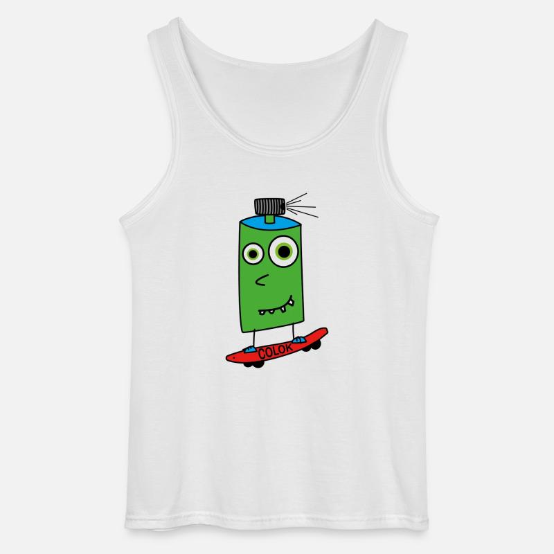 Boardsprayer - Gildan Männer Tank Top - Weiß