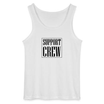 Support Crew - Gildan Männer Tank Top - Weiß - Vorne - AI Model Male 185 dark (185cm)
