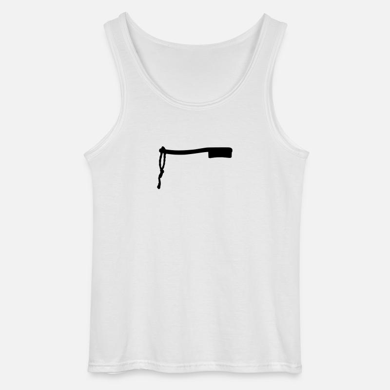 Boulderbrush - Gildan Männer Tank Top - Weiß