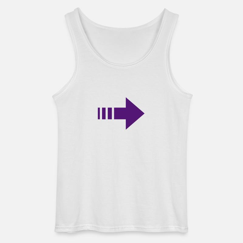 Pfeil - Gildan Männer Tank Top - Weiß