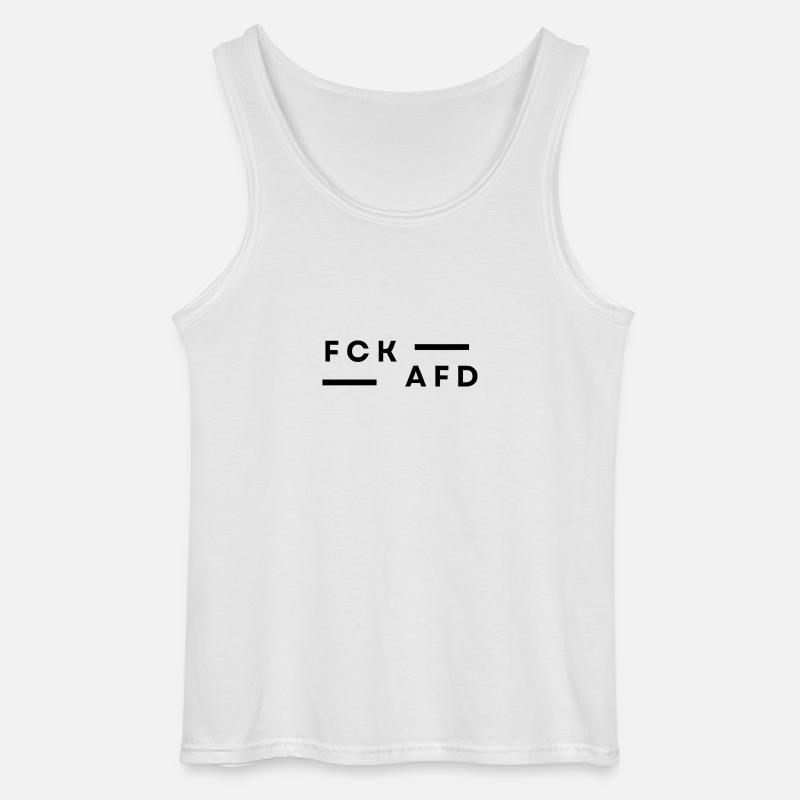 FCK AFD – Klare Botschaft - Gildan Männer Tank Top - Weiß