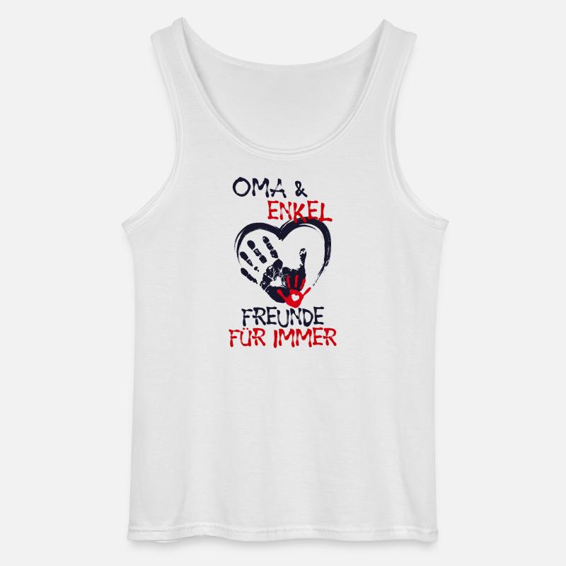 Enkel Oma Großmutter Statement Lieblingsoma - Gildan Männer Tank Top - Weiß
