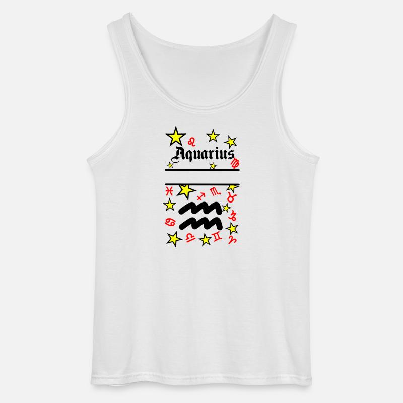 Wassermann Wassermann Sternzeichen - Gildan Männer Tank Top - Weiß
