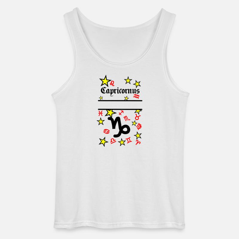 Steinbock Steinbock Sternzeichen - Gildan Männer Tank Top - Weiß