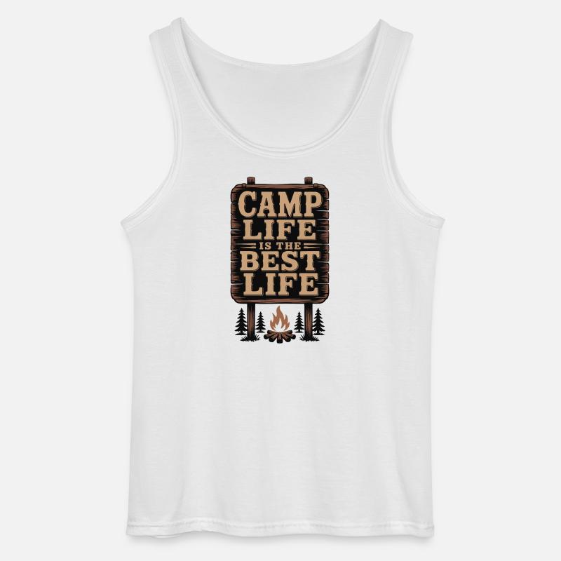 Das Camp-Leben ist das beste Leben - Gildan Männer Tank Top - Weiß