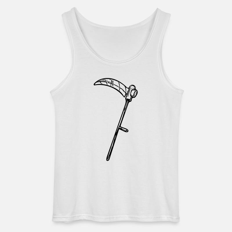 Scharfe Sensen Vector - Gildan Männer Tank Top - Weiß