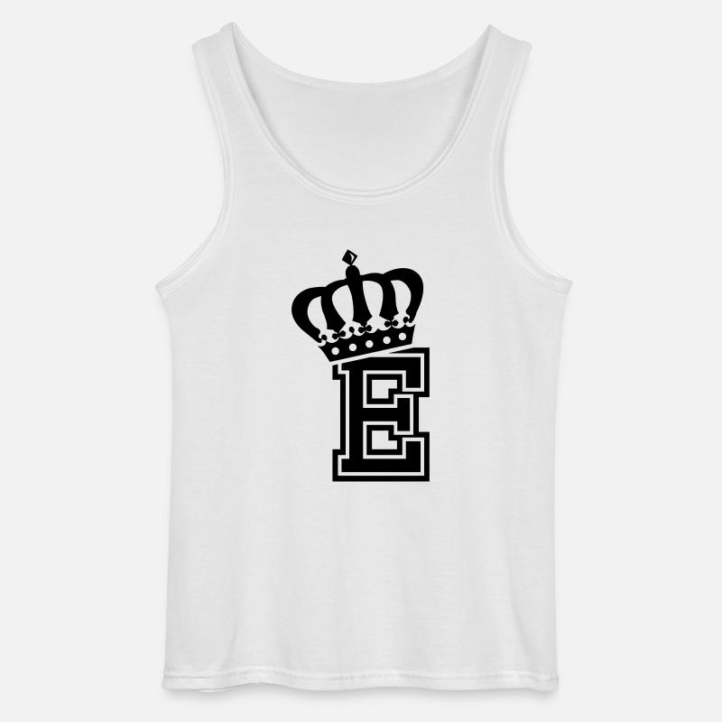 Buchstabe E - Gildan Männer Tank Top - Weiß