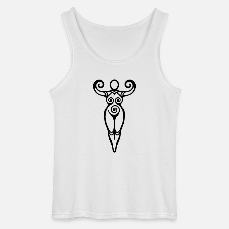 goddess - Gildan Männer Tank Top - Weiß
