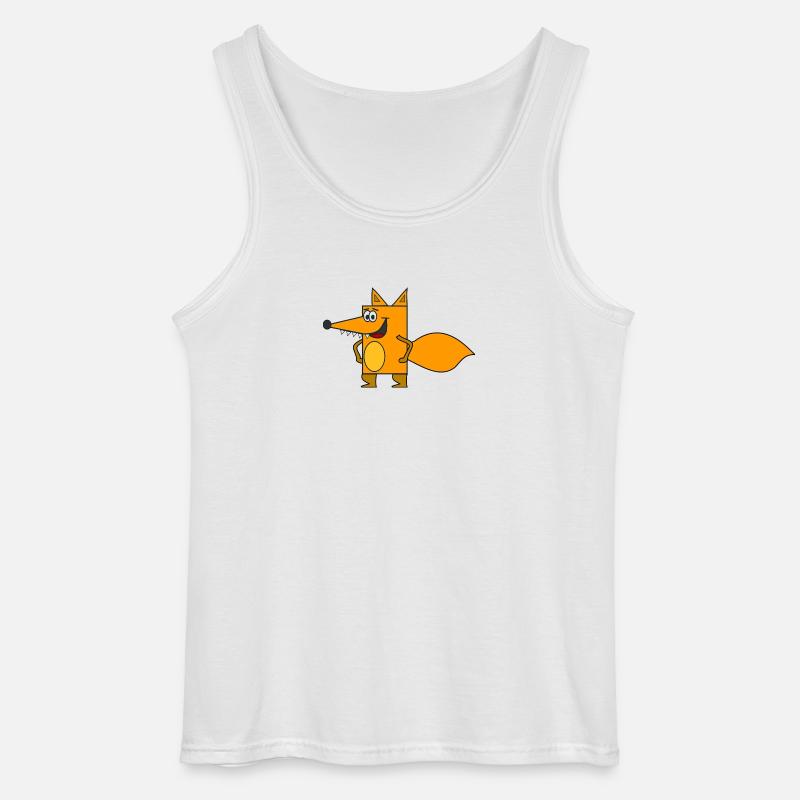 arctic fox fuchs68 - Gildan Männer Tank Top - Weiß