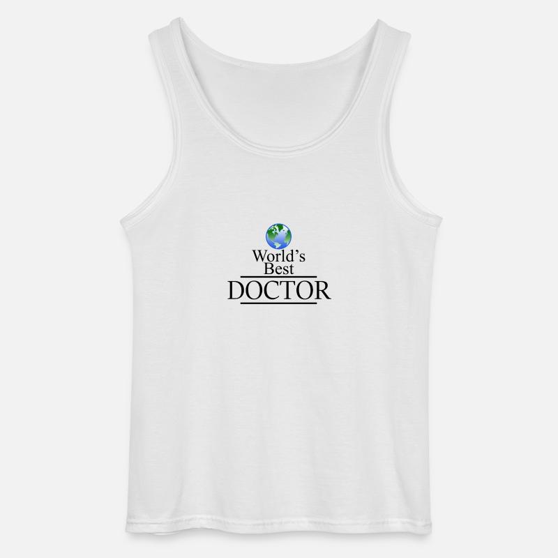 Weltbester Doktor - Gildan Männer Tank Top - Weiß