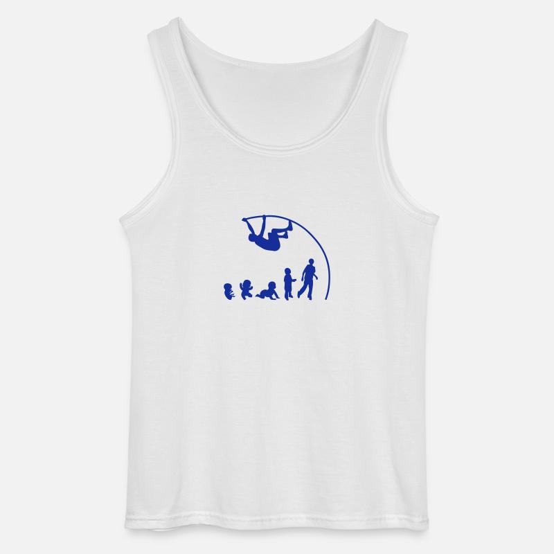 Evolution pole vault perch - Gildan Men’s Tank Top - white